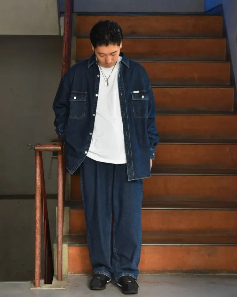 COOTIE PRODUCTIONS® / 10.5oz Denim L/S Work Shirt (CTE-24S413)