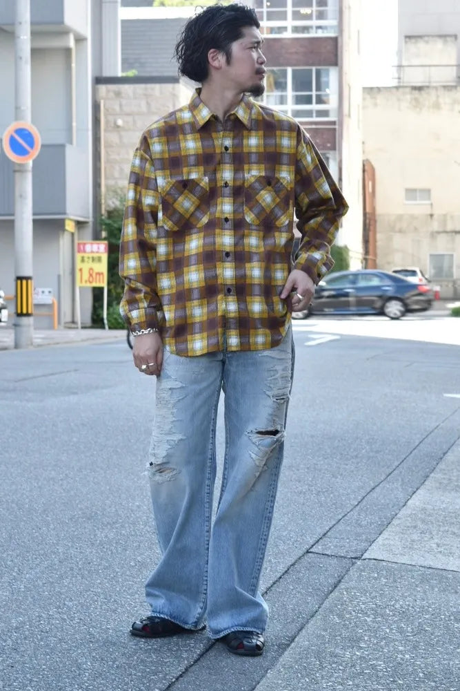 MASSES / FLANNEL PLAID SHIRT (1242020013)