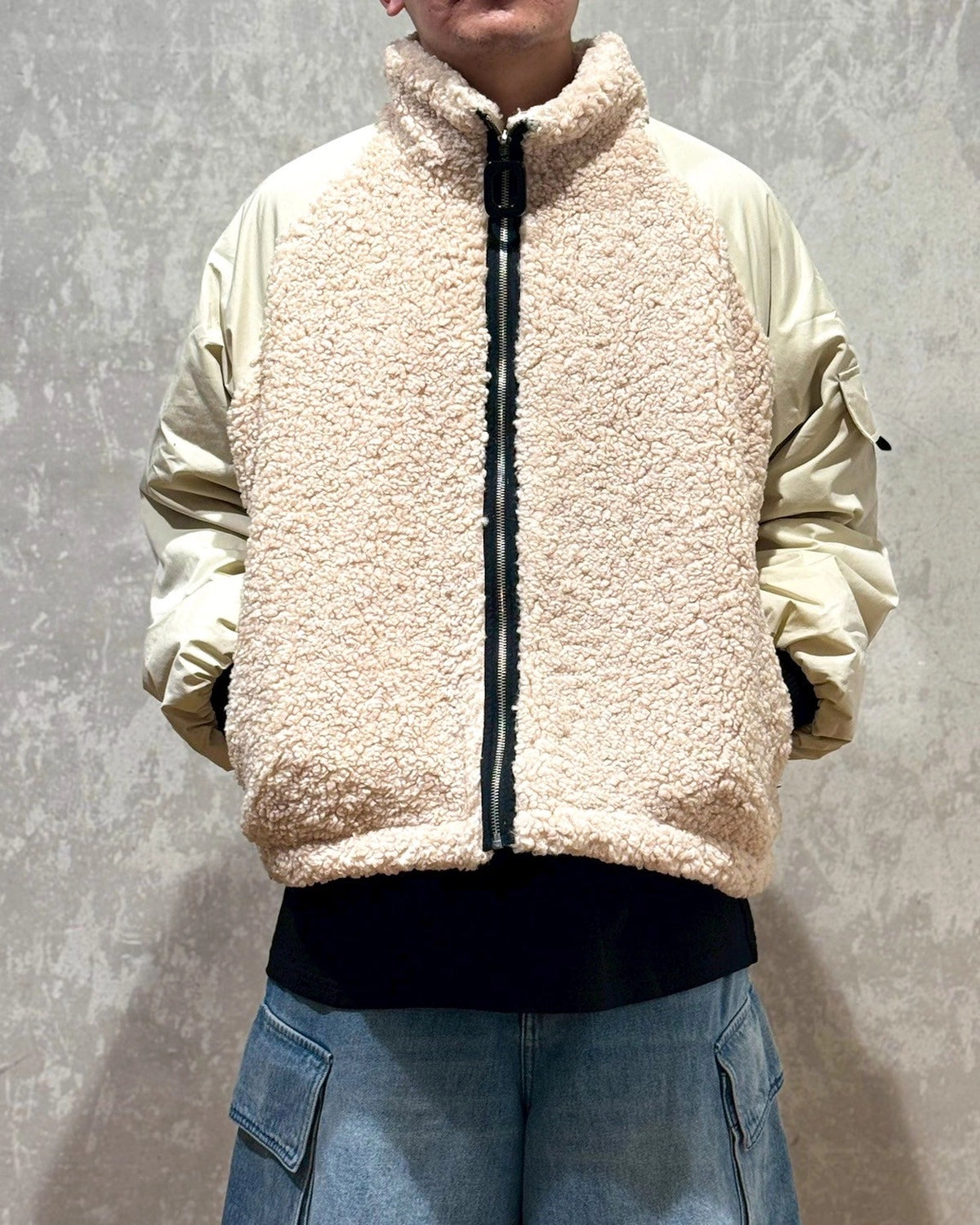 JW ANDERSON / COLOUR BLOCK FLEECE TRACK TOP (596-40012009)