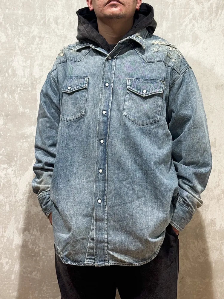 KAMIYA / Denim Western Shirt (G13SH032)