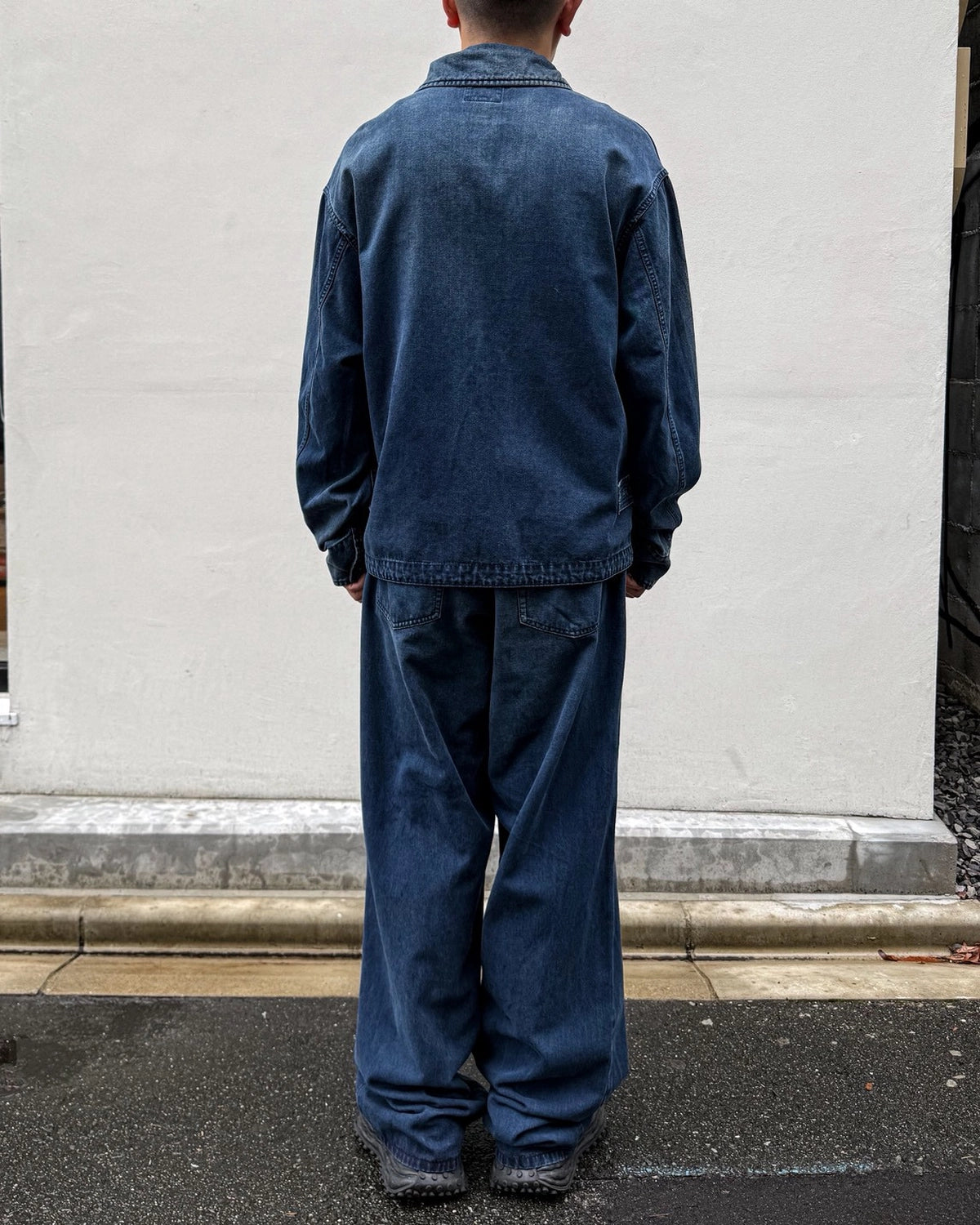 KAMIYA / Tencel Denim Easy Baggy Pants (G17PT054)