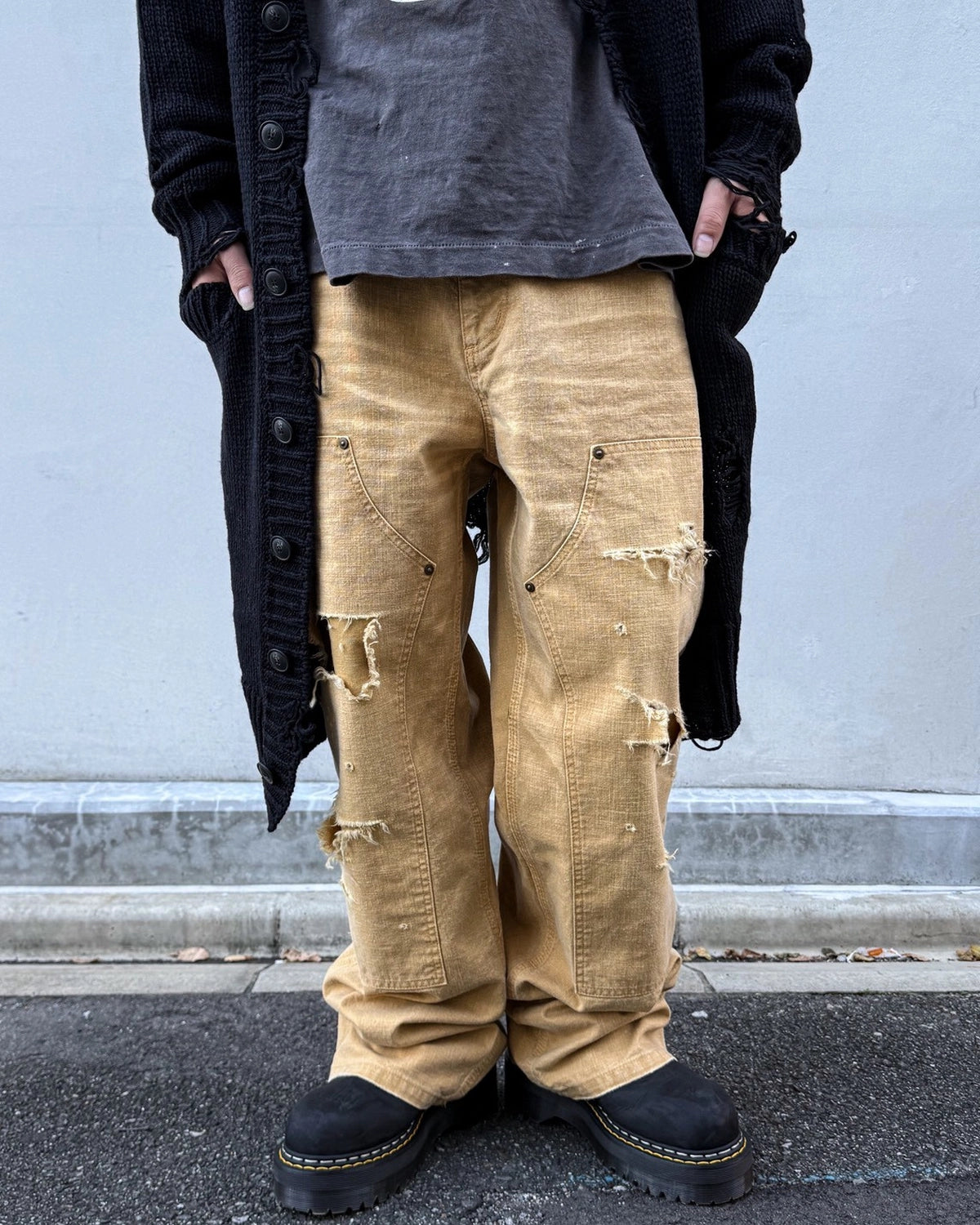 KAMIYA / Heavy Sun Faded Duck Painter Pants (G17PT099)