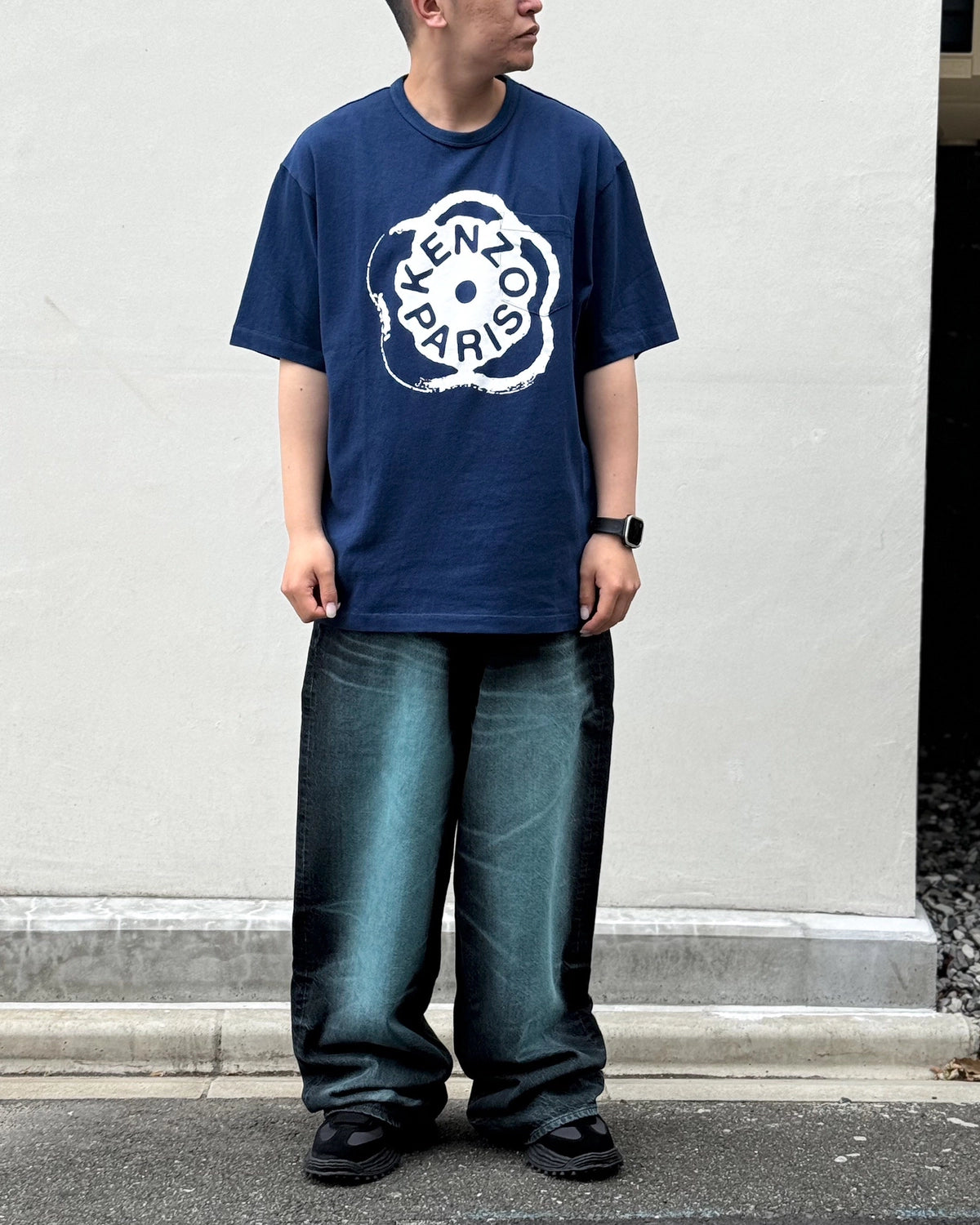 KENZO / 'Boke Flower 2.0' Tシャツ イン コットン (FG55TS2044SK)
