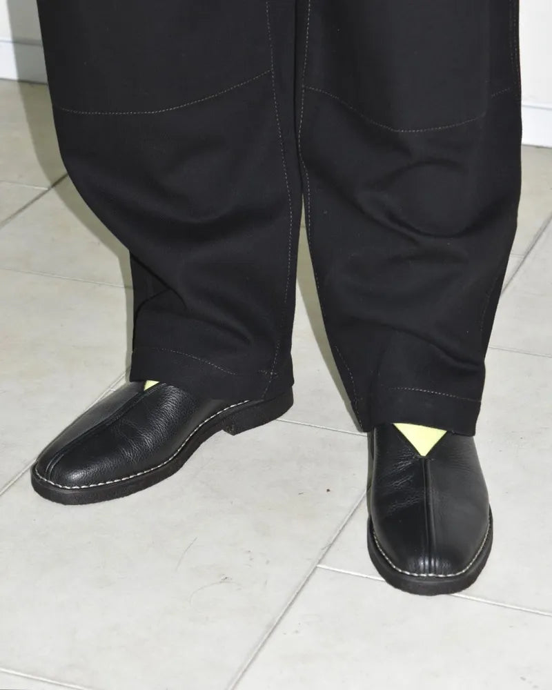 LEMAIRE / PIPED CREPE SLIPPERS (F00067 LL205)