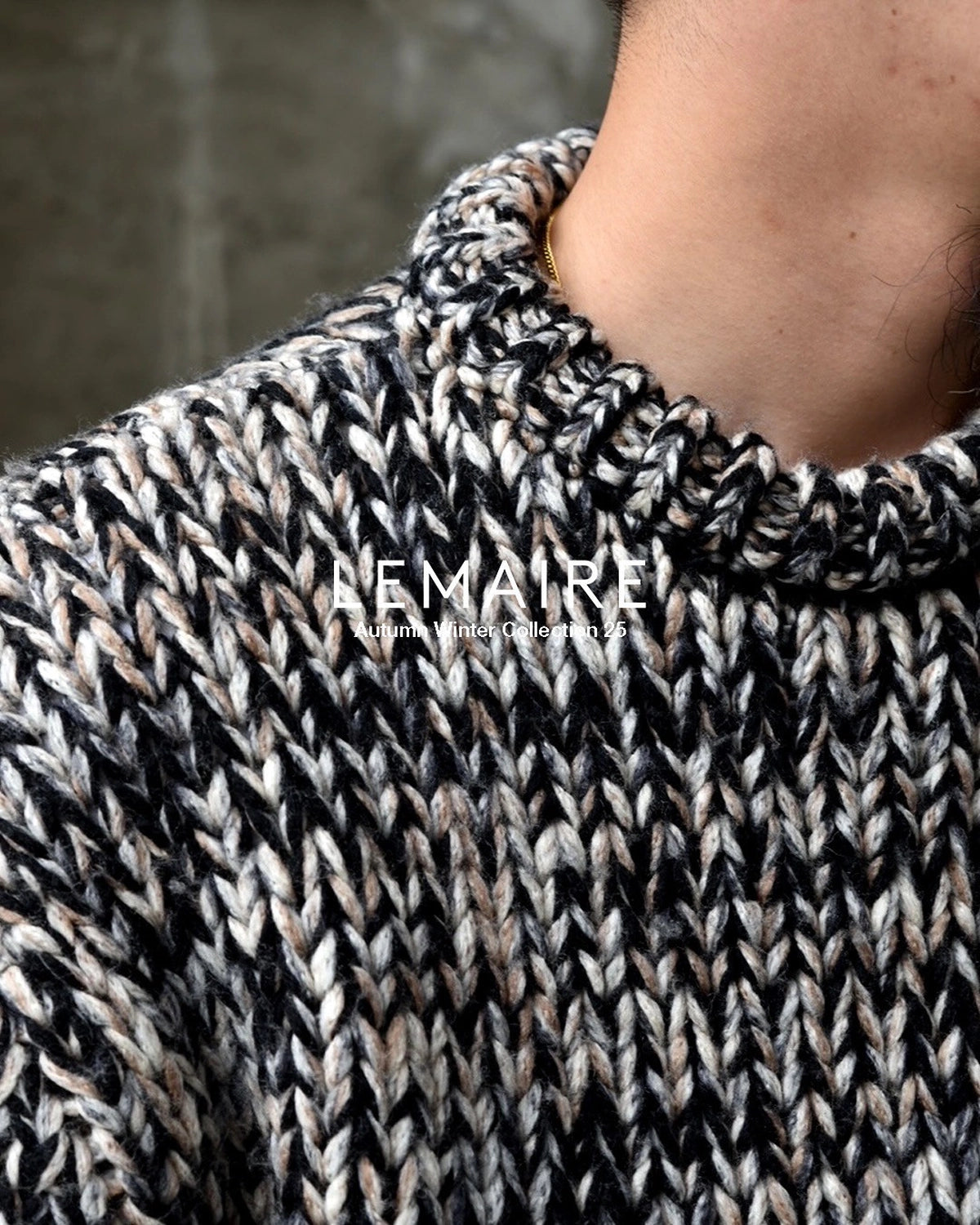 LEMAIRE / BOXY CREW NECK SWEATER (TO1436 LK1046)
