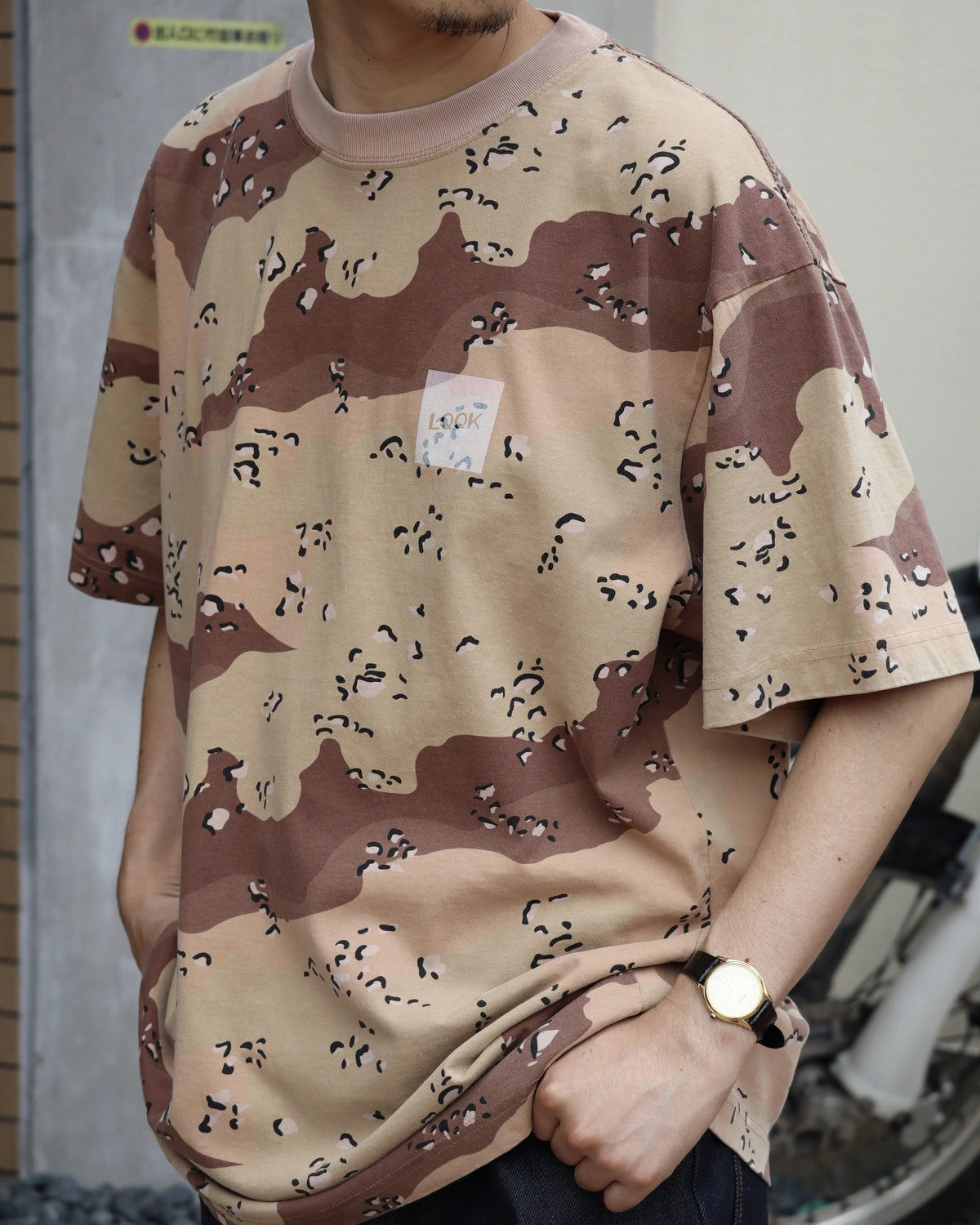 LQQK STUDIO / CAMO BOX LOGO TEE (LQA26ST15)