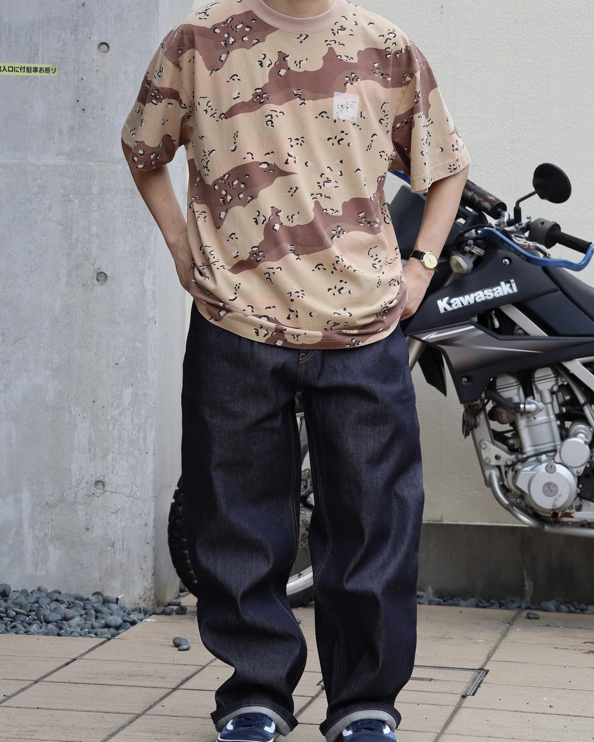 LQQK STUDIO / CAMO BOX LOGO TEE (LQA26ST15)