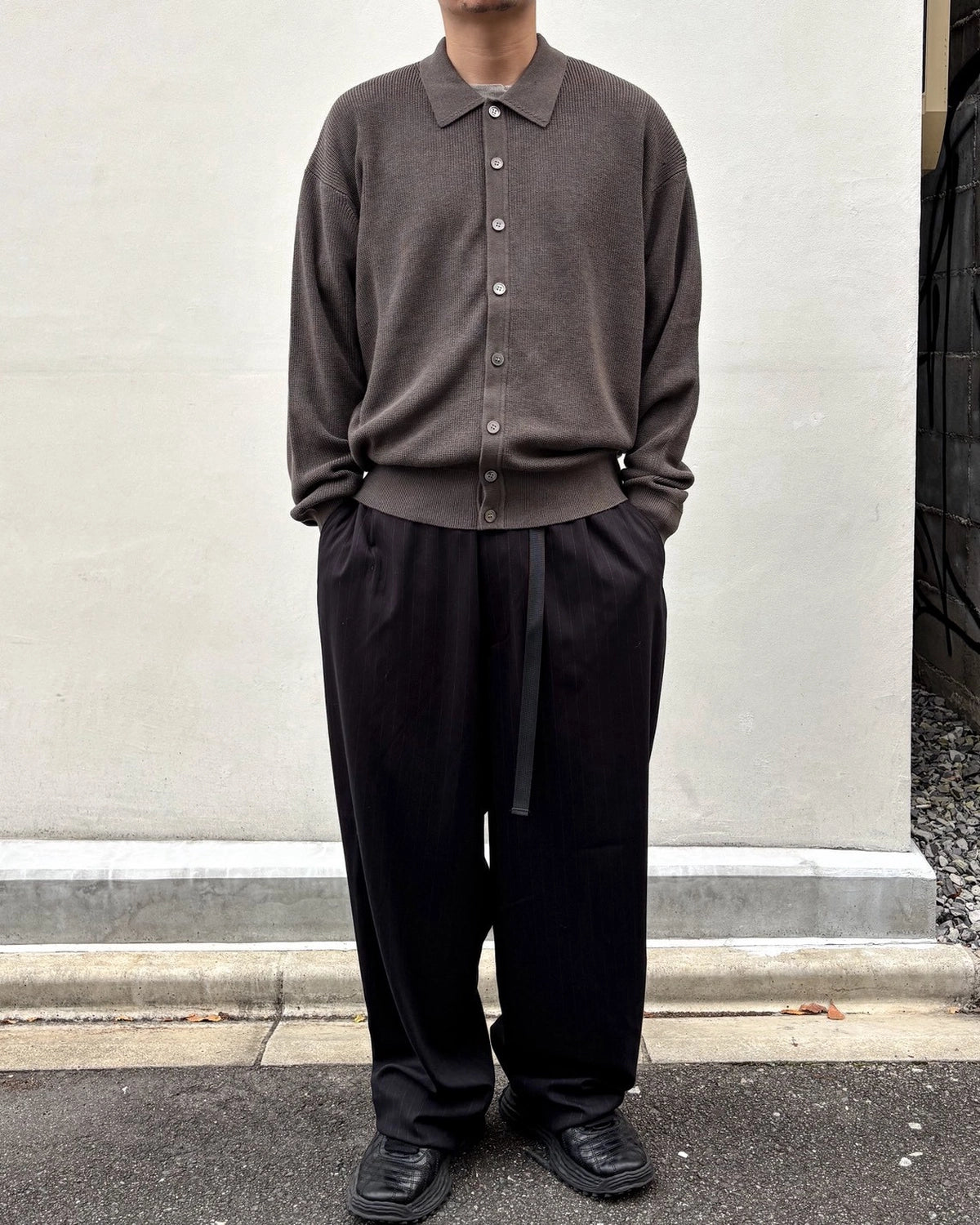 MAGIC STICK / COLARES KNIT MAFIA SHIRT (26FW-MS10-022)