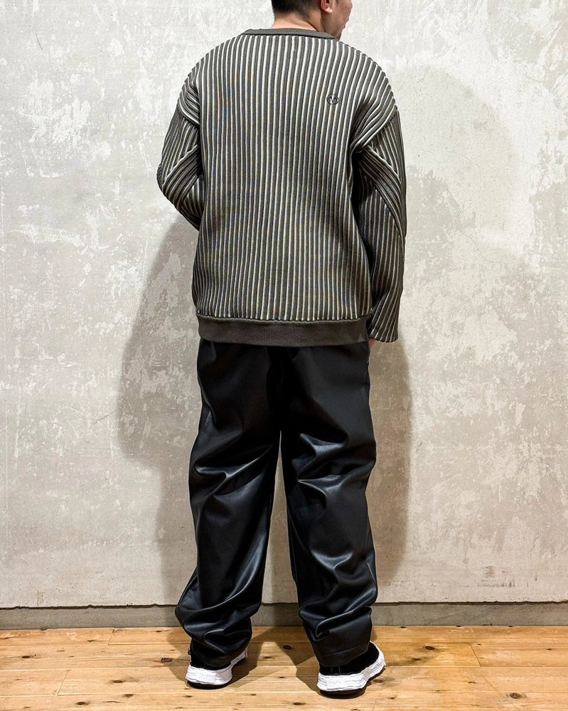 MAGIC STICK / 2TONE STRIPES RIB CREW  (25SS-MS1-007)