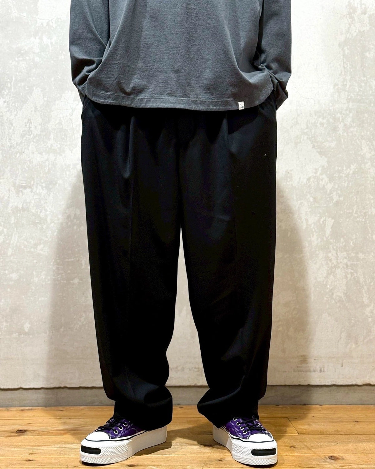 MAGIC STICK / Iikanji 1 tuck EZ Trousers (25FW-MS9-023)