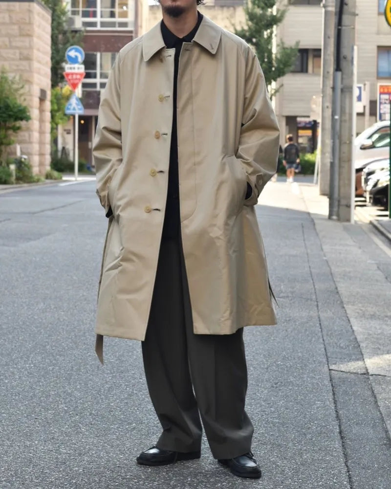 マーカーウェア トレンチコート ベージュ MARKAWARE (マーカウェア) / REVERSIBLE SINGLE TRENCH COAT