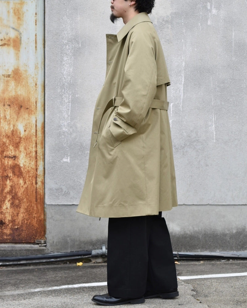 MARKAWARE / INVERTED PLEAT TRENCH COAT (A2501CO01C)