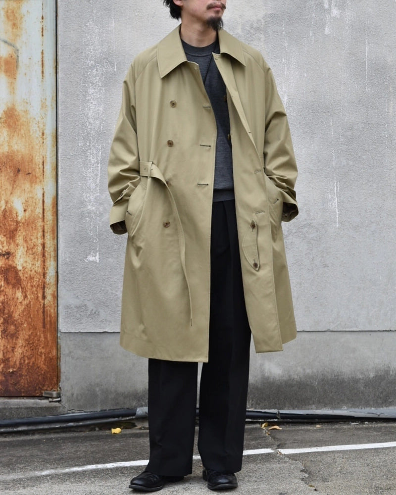 MARKAWARE / INVERTED PLEAT TRENCH COAT (A2501CO01C)