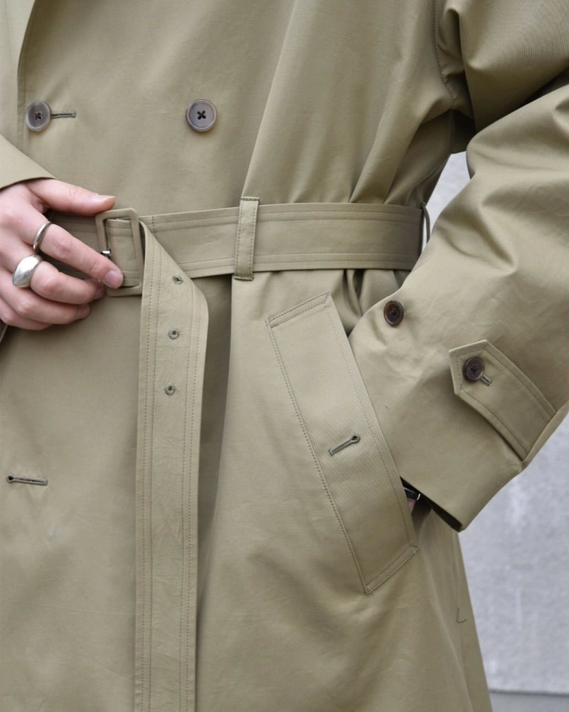 MARKAWARE / INVERTED PLEAT TRENCH COAT (A2501CO01C)