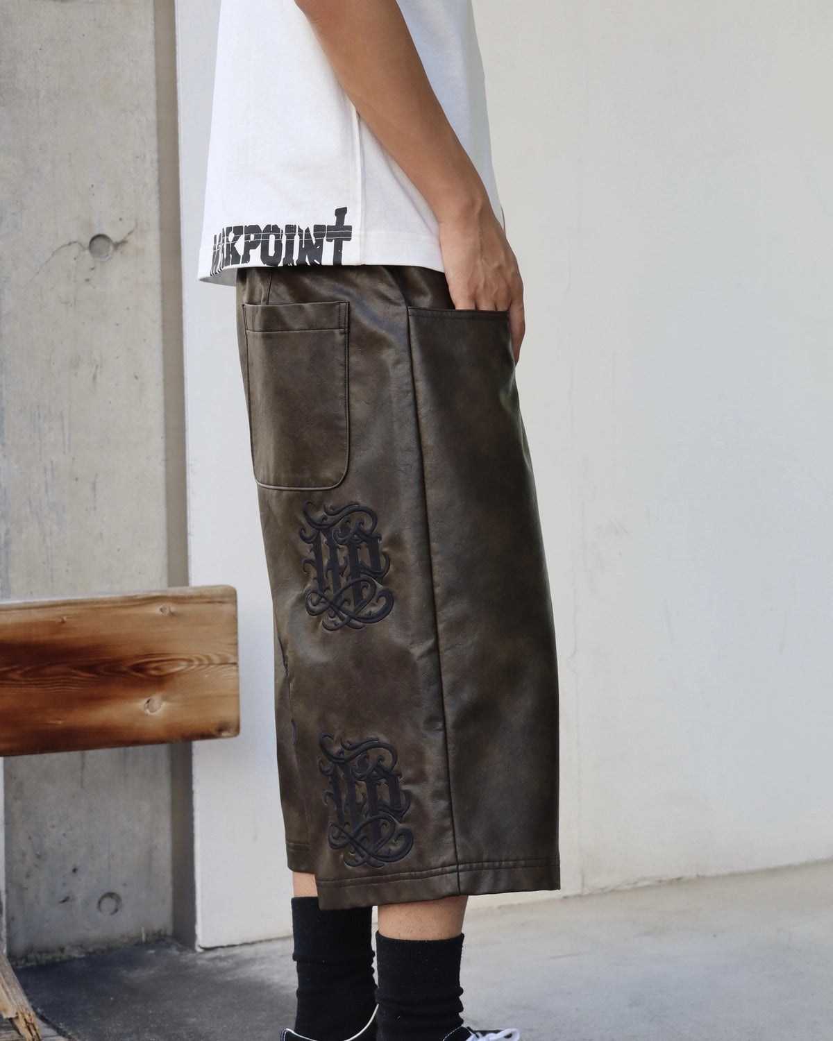 MARK POINT × KB / KB×MP LEATHER SHORTS