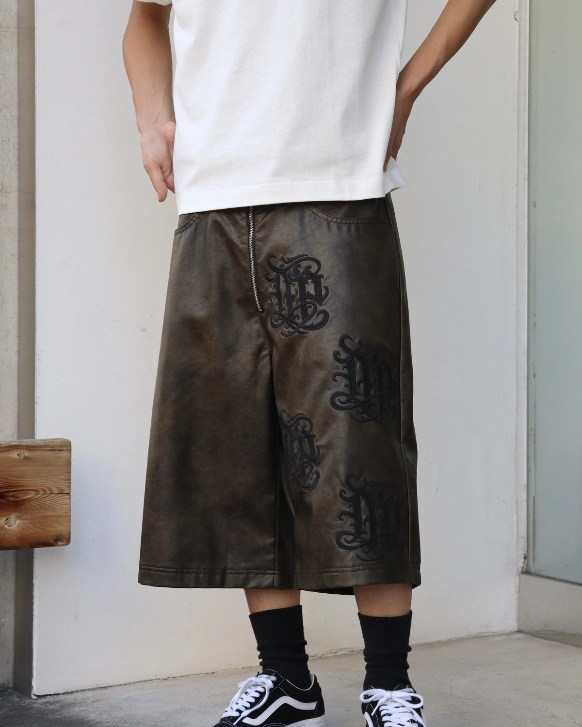 MARK POINT × KB / KB×MP LEATHER SHORTS