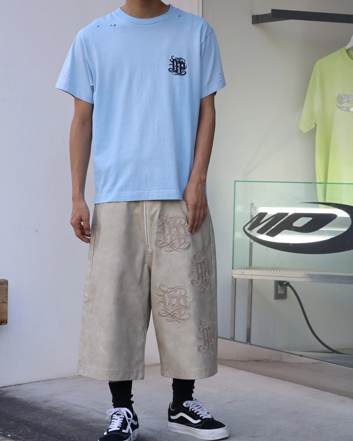 MARK POINT × KB / KB×MP LEATHER SHORTS