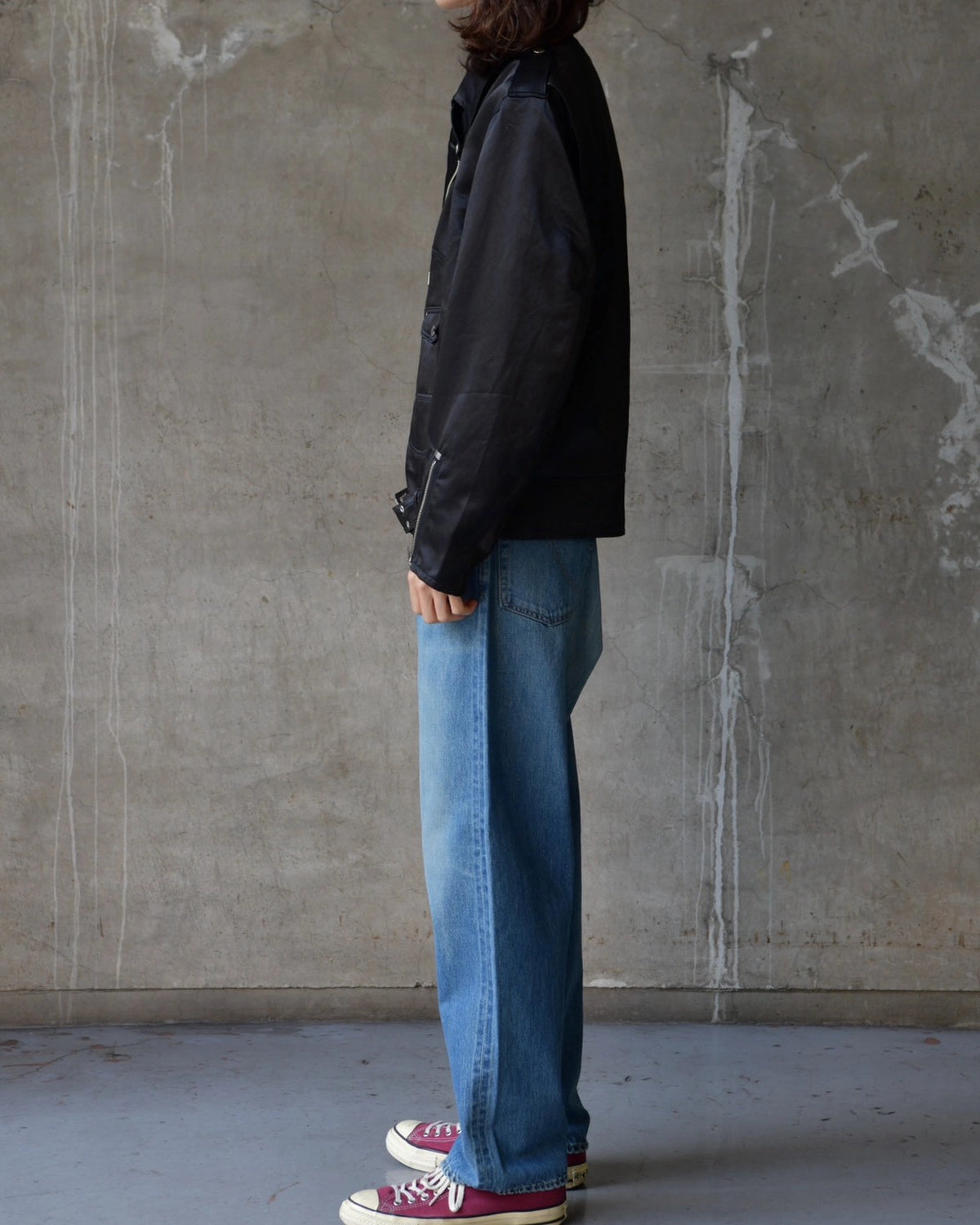 MASSES / SATIN RIDERS JKT (1262041013)