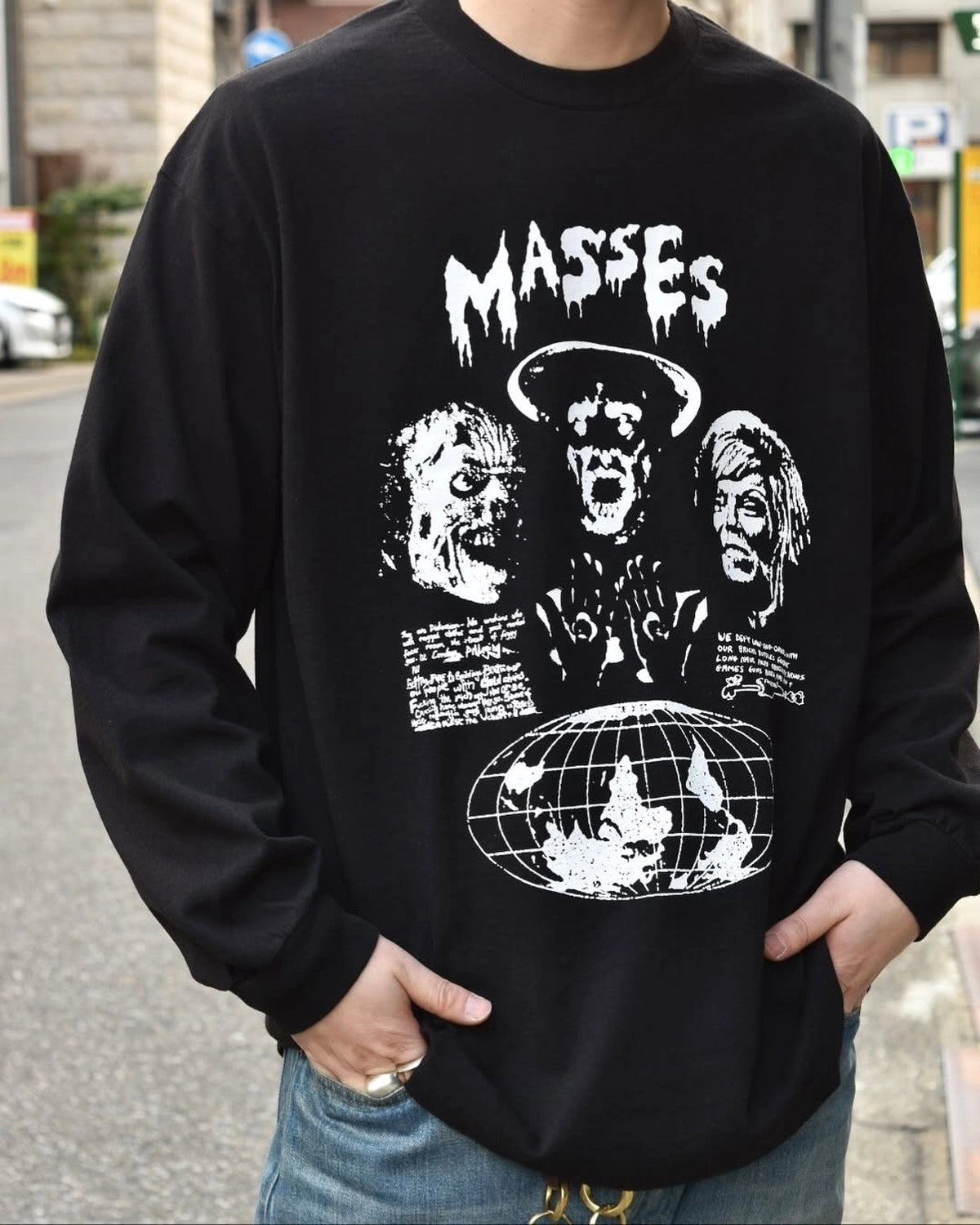 MASSES / T-SHIRT L/S GLOBE (1251016014)