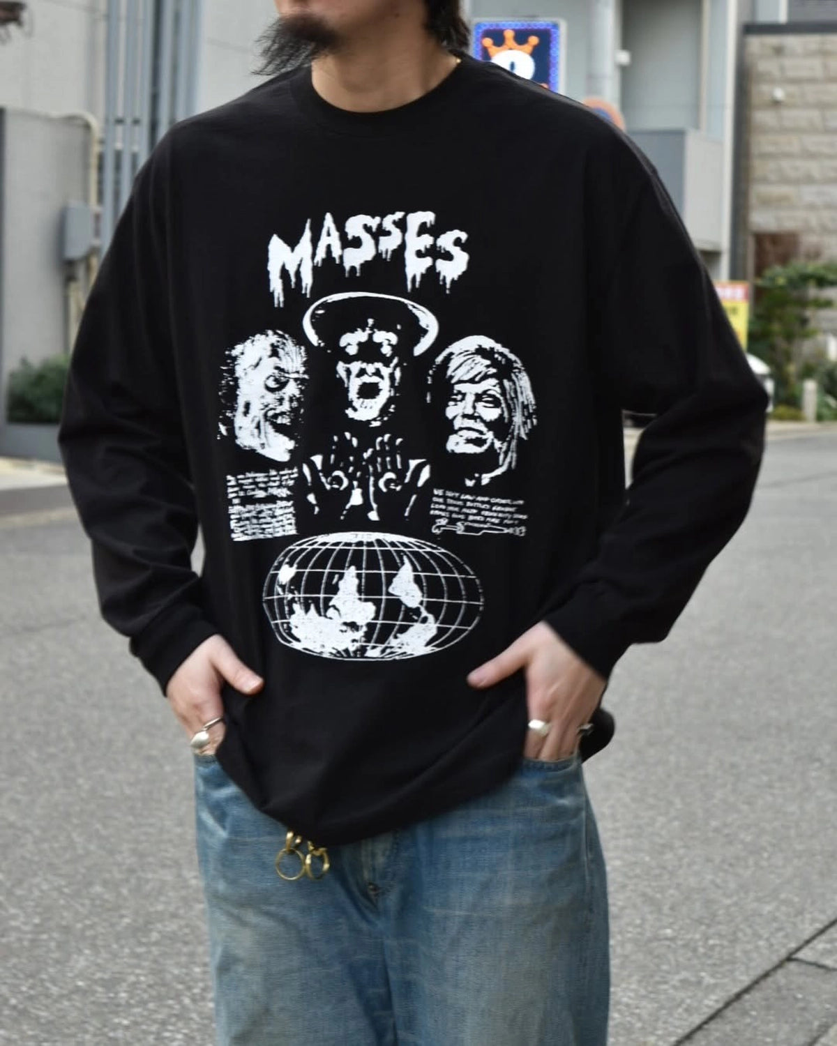 MASSES / T-SHIRT L/S GLOBE (1251016014)