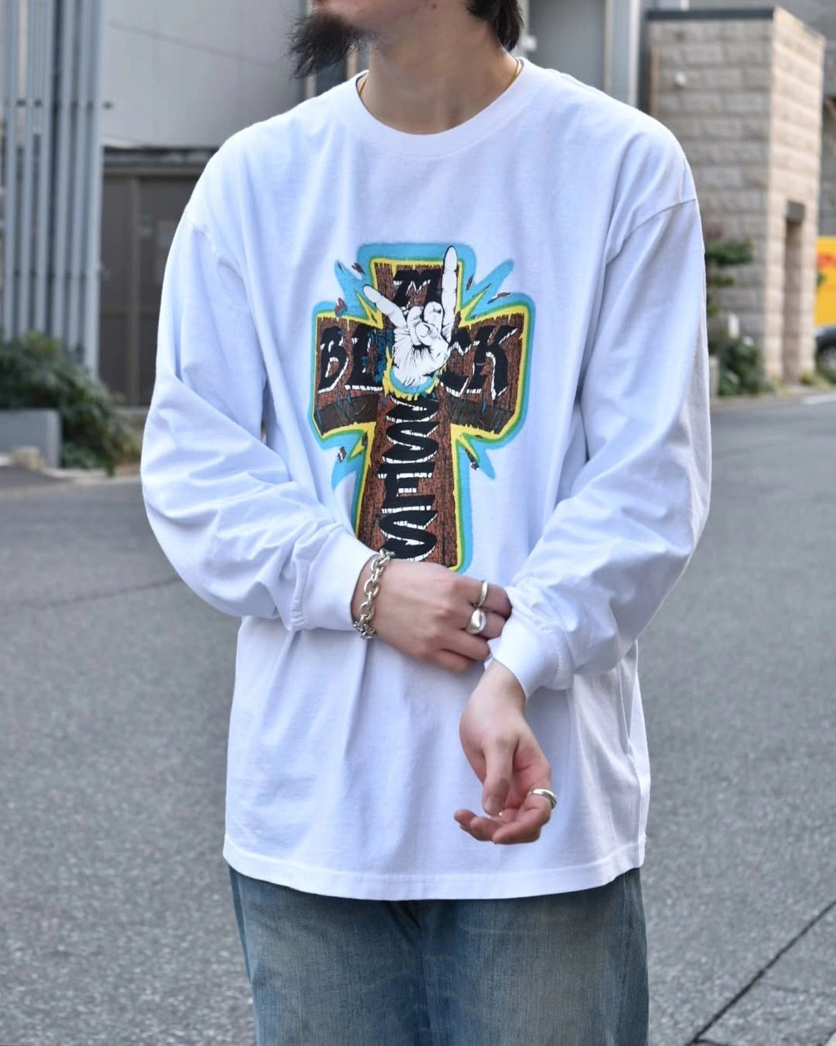 MASSES / T-SHIRT L/S CROSS HAND (1251015015)