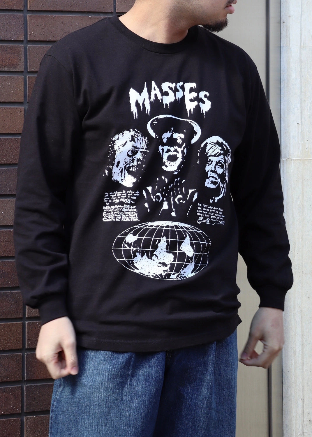 MASSES / T-SHIRT L/S GLOBE (1251016014)