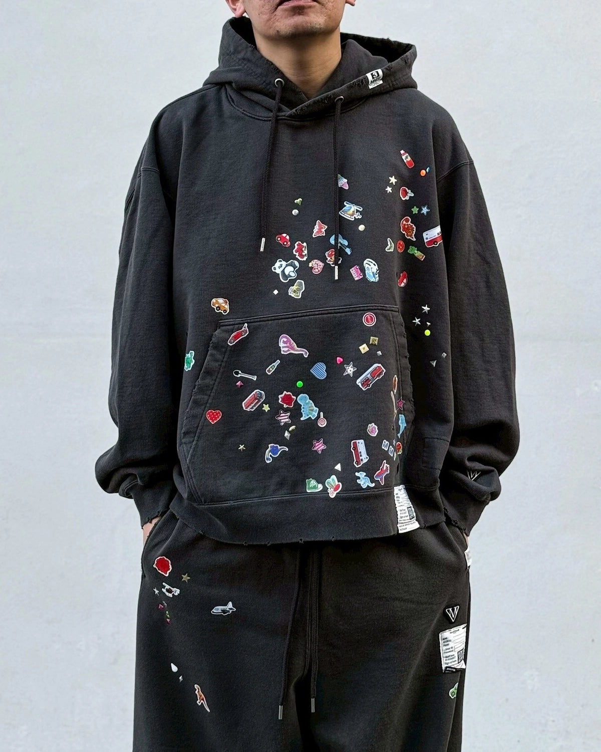 Maison MIHARA YASUHIRO / Kids Sticker Printed Hoodie (J16HD731)