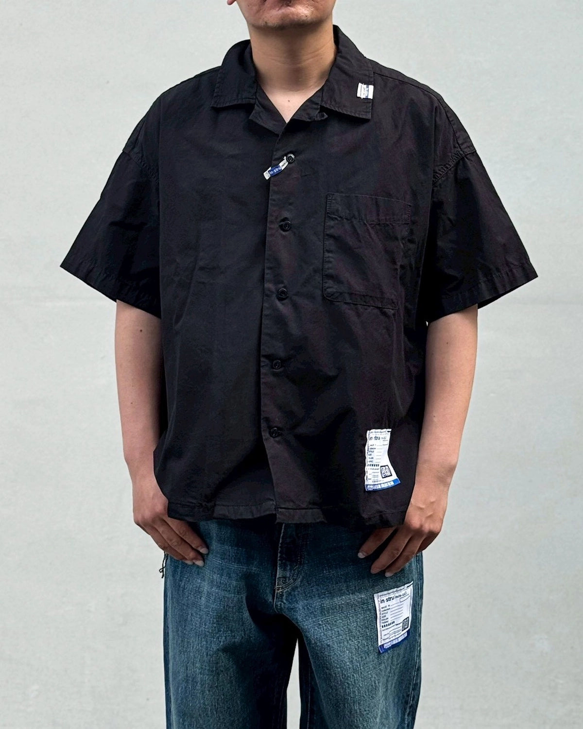 Maison MIHARA YASUHIRO in・stru(men-tal). / OVER DYE SS SHIRTS (I12SH012)