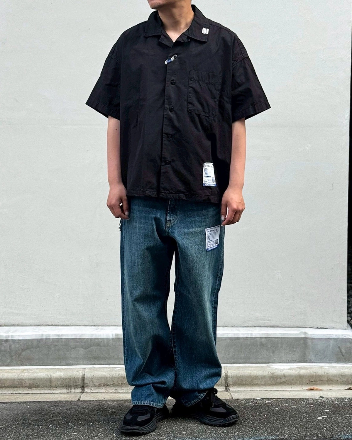 Maison MIHARA YASUHIRO in・stru(men-tal). / OVER DYE SS SHIRTS (I12SH012)