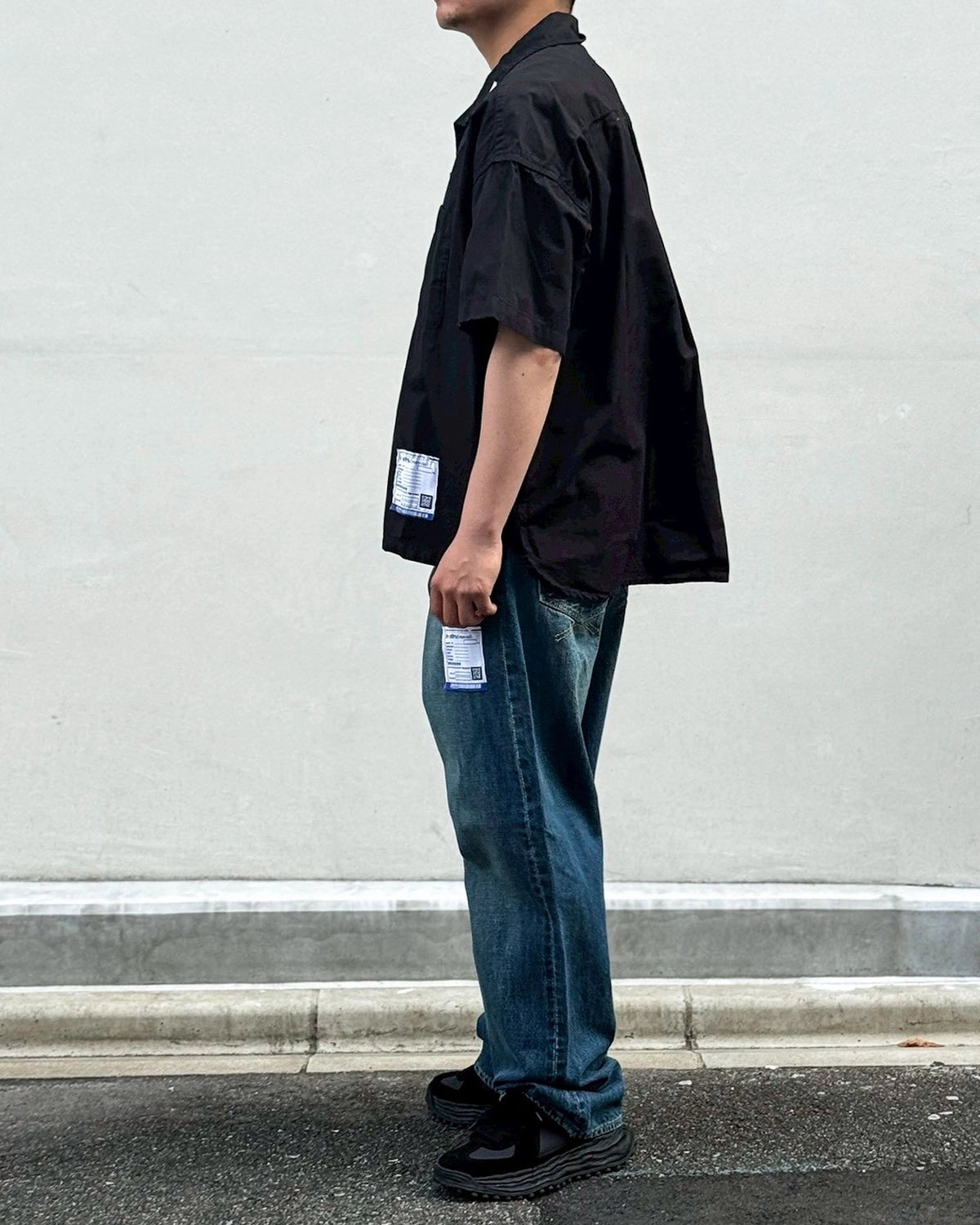 Maison MIHARA YASUHIRO in・stru(men-tal). / OVER DYE SS SHIRTS (I12SH012)