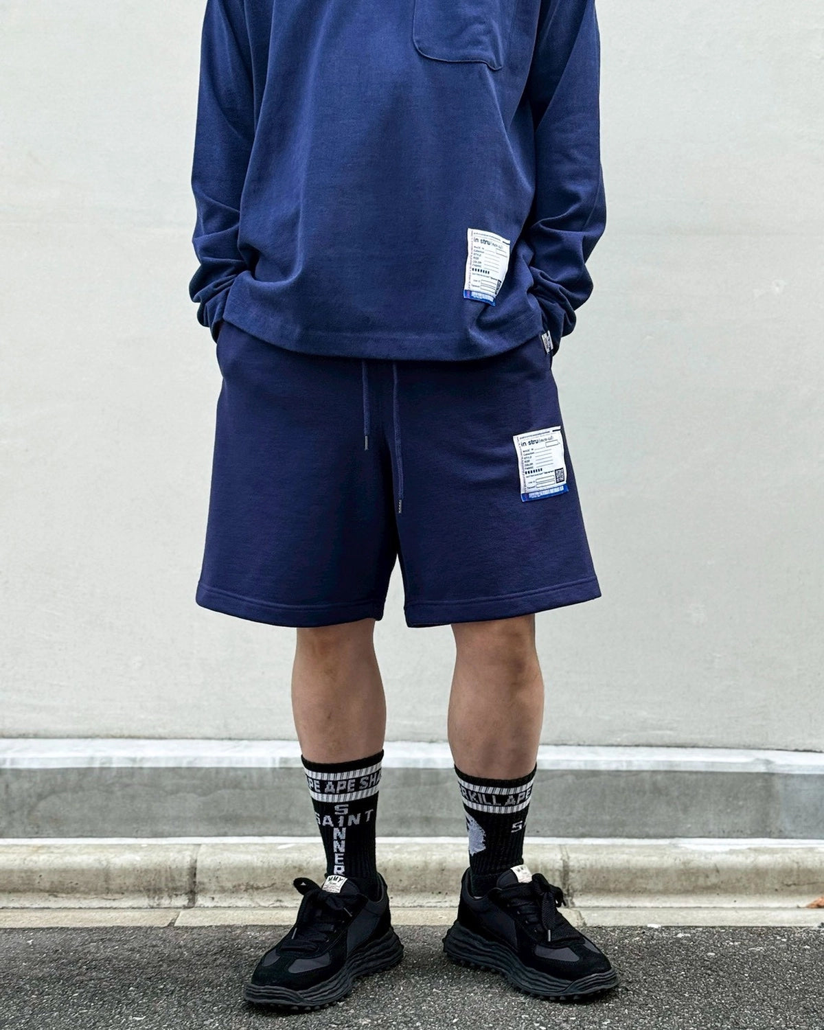 Maison MIHARA YASUHIRO in・stru(men-tal). / French Terry Sweat Shorts (I17SP535)