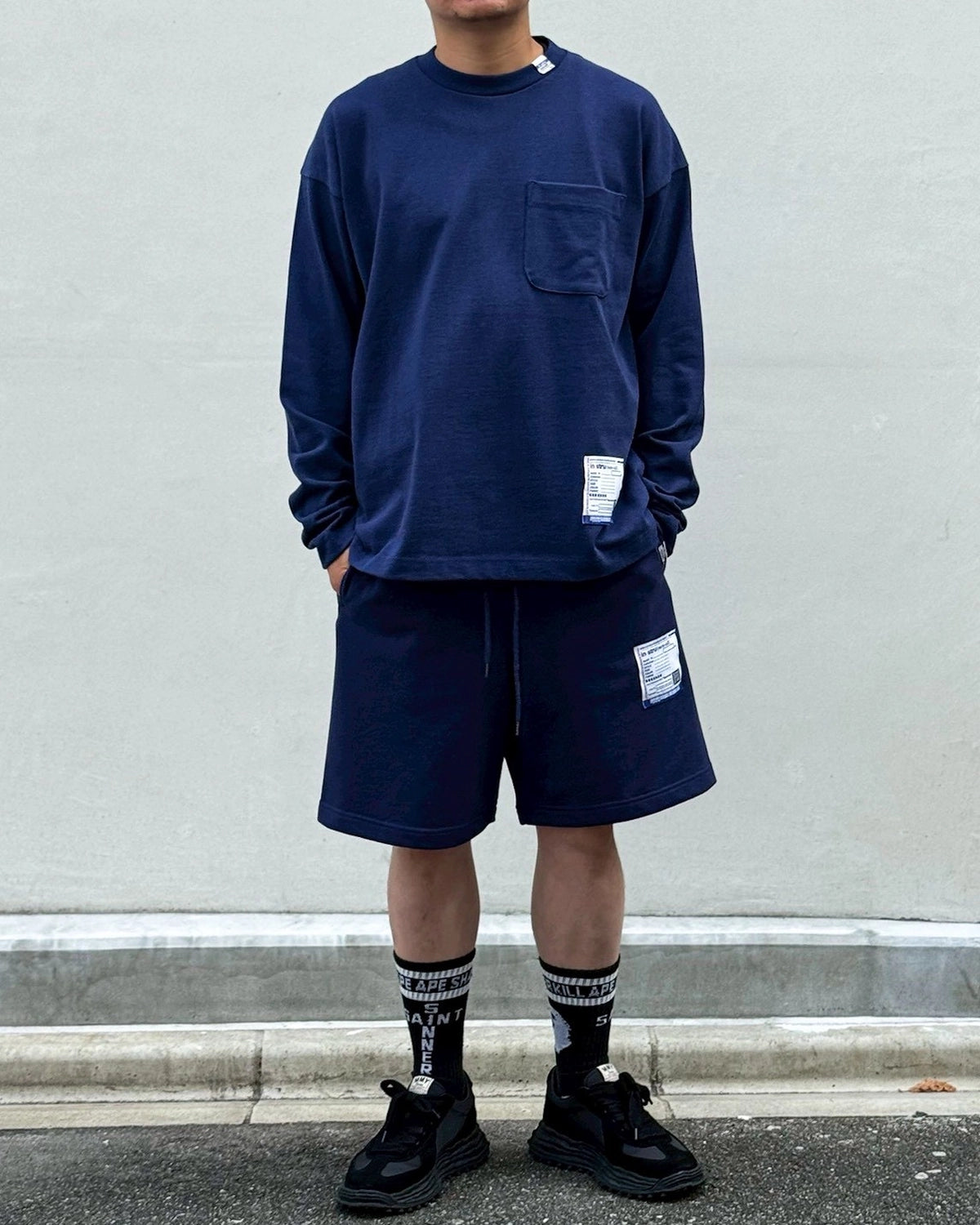 Maison MIHARA YASUHIRO in・stru(men-tal). / French Terry Sweat Shorts (I17SP535)