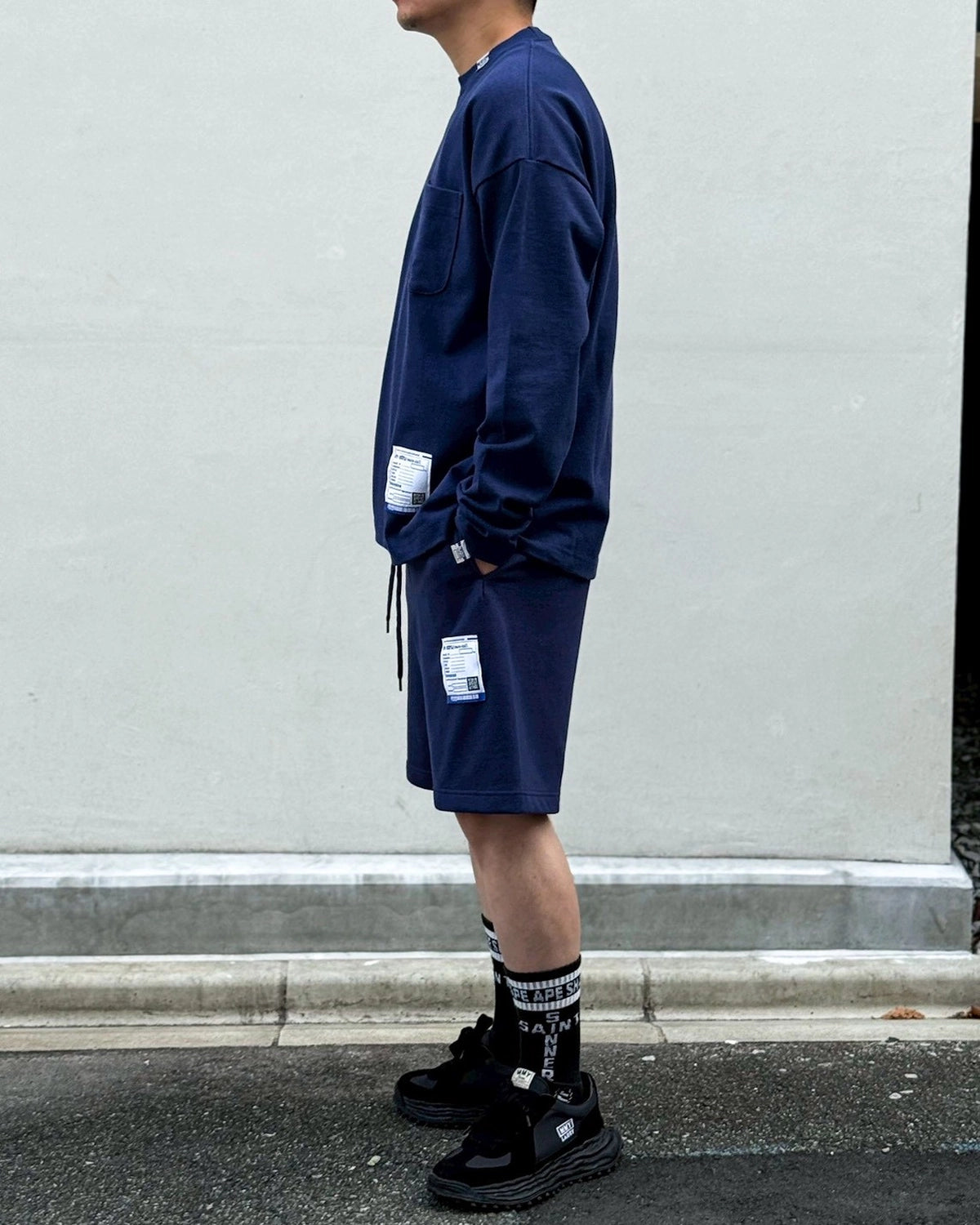 Maison MIHARA YASUHIRO in・stru(men-tal). / French Terry Sweat Shorts (I17SP535)