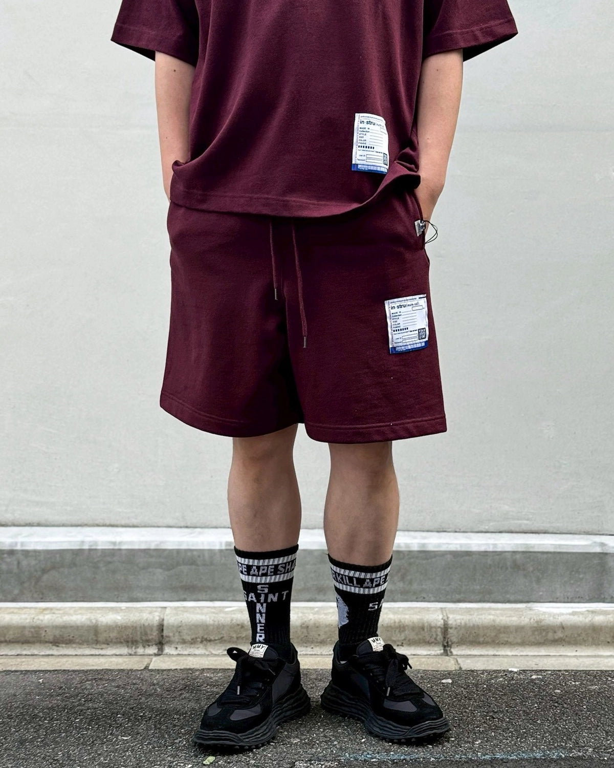 Maison MIHARA YASUHIRO in・stru(men-tal). / French Terry Sweat Shorts (I17SP535)