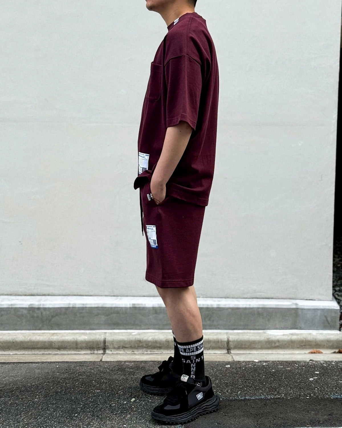 Maison MIHARA YASUHIRO in・stru(men-tal). / Heavy Weight Jersey Pocket T-shirt (I17TS537)