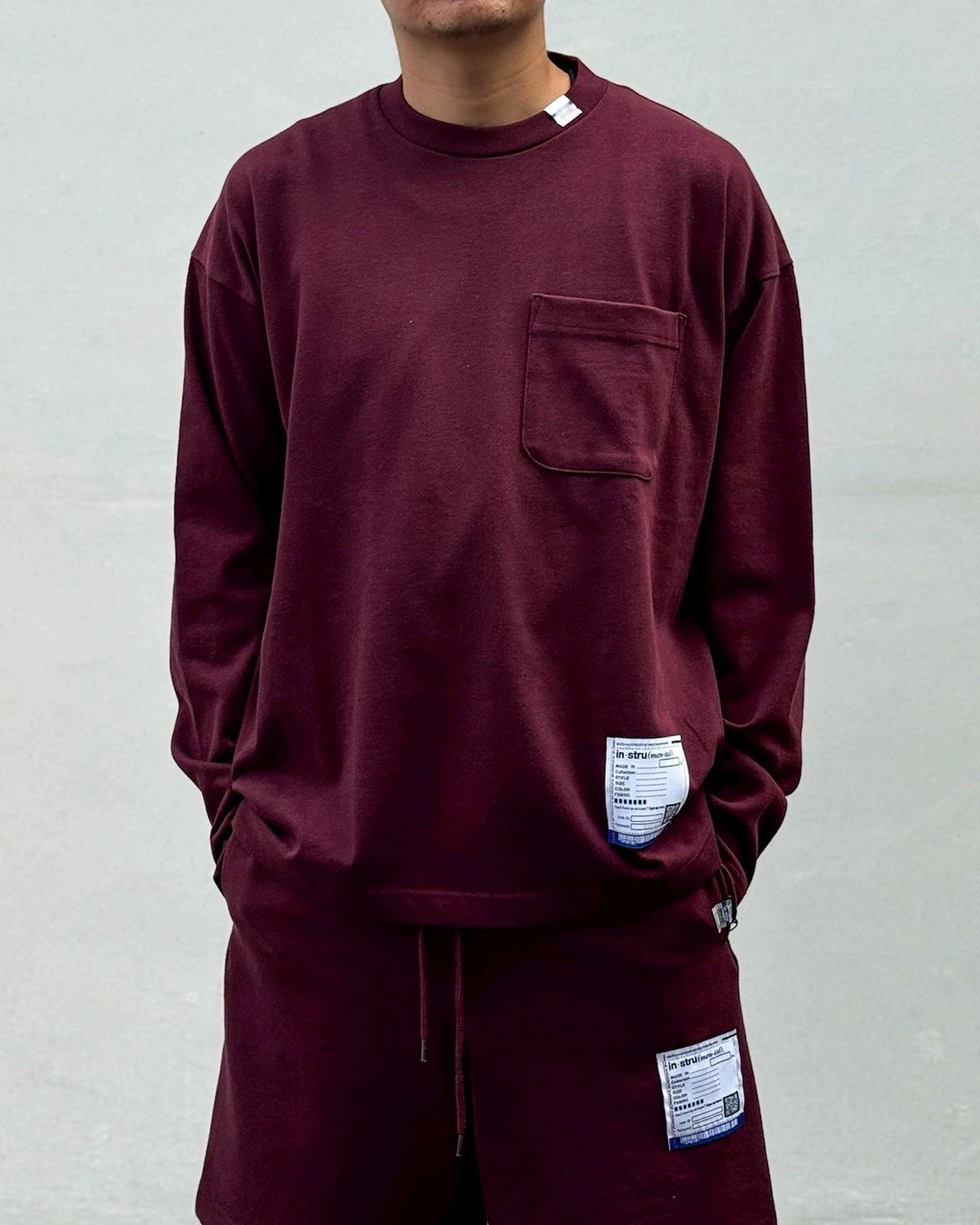 Maison MIHARA YASUHIRO in・stru(men-tal). / Heavy Weight Jersey Pocket Long-sleeve T-shirt (I17LT536)