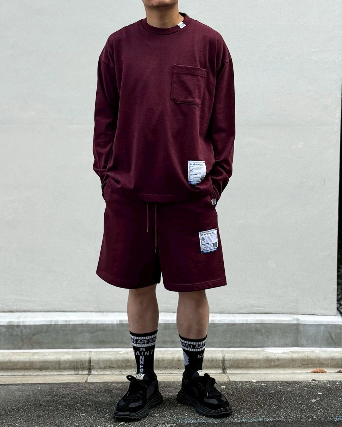 Maison MIHARA YASUHIRO in・stru(men-tal). / Heavy Weight Jersey Pocket Long-sleeve T-shirt (I17LT536)