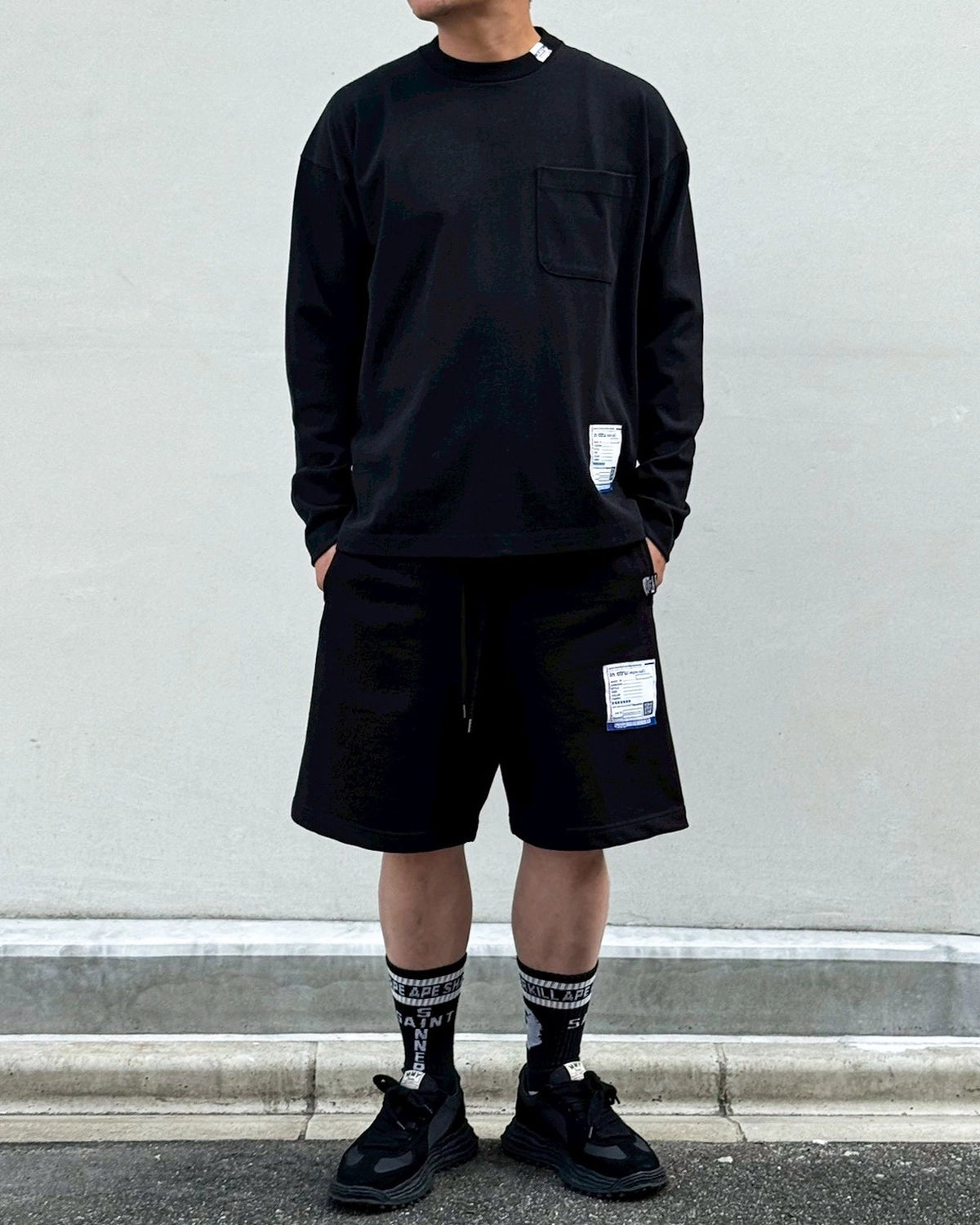 Maison MIHARA YASUHIRO in・stru(men-tal). / Heavy Weight Jersey Pocket Long-sleeve T-shirt (I17LT536)