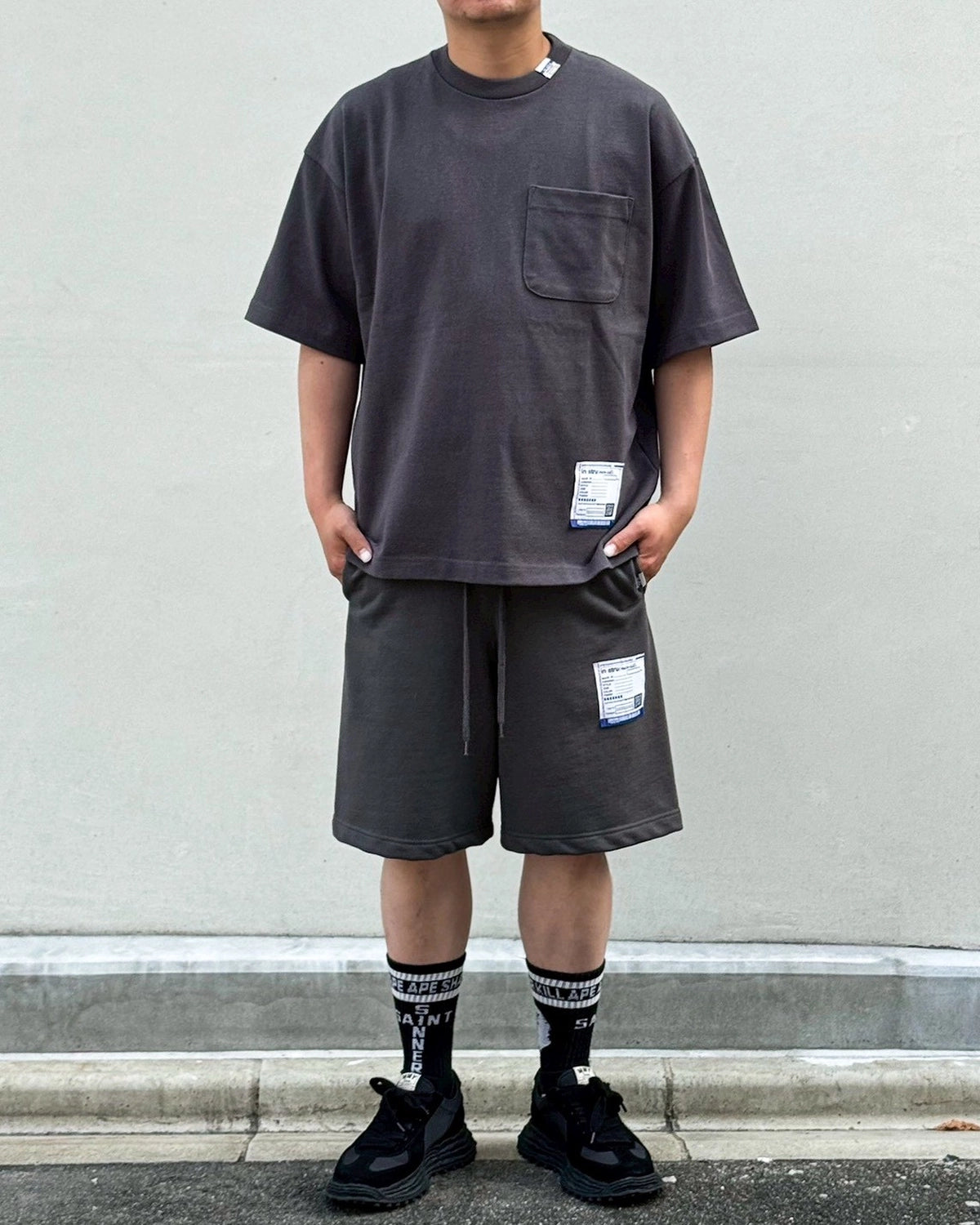 Maison MIHARA YASUHIRO in・stru(men-tal). / Heavy Weight Jersey Pocket T-shirt (I17TS537)