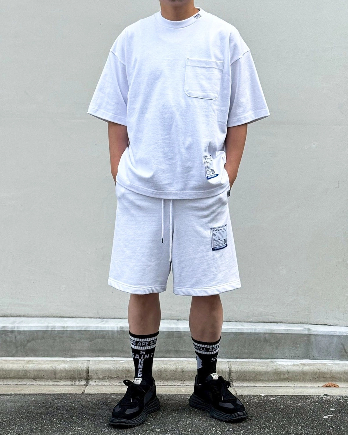 Maison MIHARA YASUHIRO in・stru(men-tal). / Heavy Weight Jersey Pocket T-shirt (I17TS537)