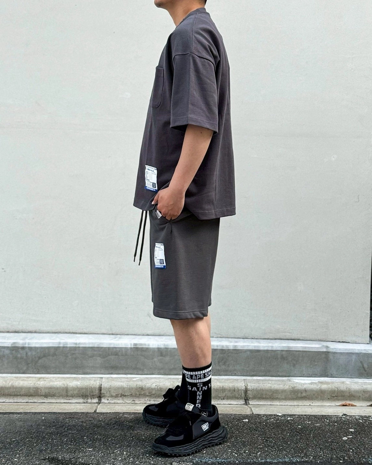 Maison MIHARA YASUHIRO in・stru(men-tal). / Heavy Weight Jersey Pocket T-shirt (I17TS537)