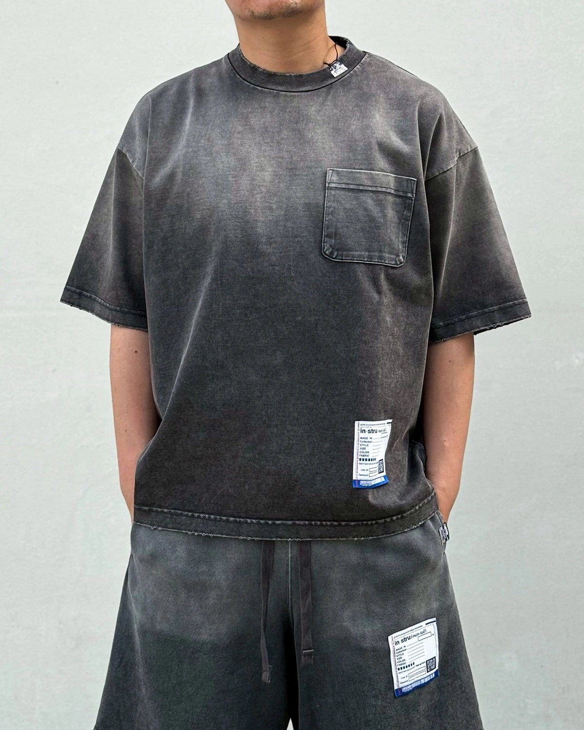 Maison MIHARA YASUHIRO in・stru(men-tal). / Sun Faded Like Distressed T-Shirt (I17TS526)