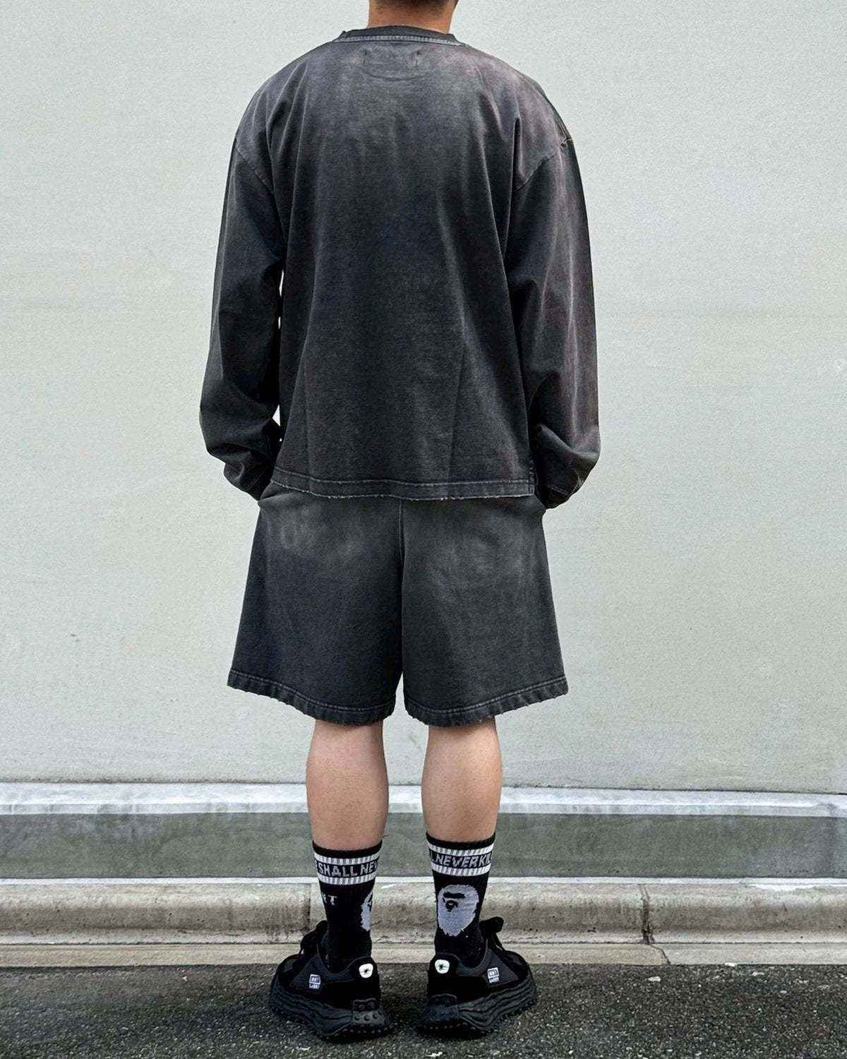 Maison MIHARA YASUHIRO in・stru(men-tal). / Sun Faded Like Distressed Long Sleeve T-Shirt (I17LT525)