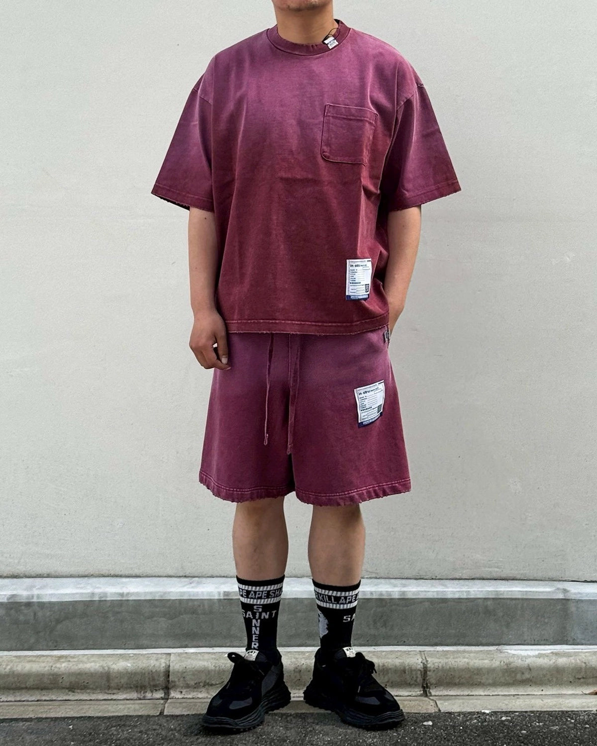 Maison MIHARA YASUHIRO in・stru(men-tal). / Sun Faded Like Distressed T-Shirt (I17TS526)
