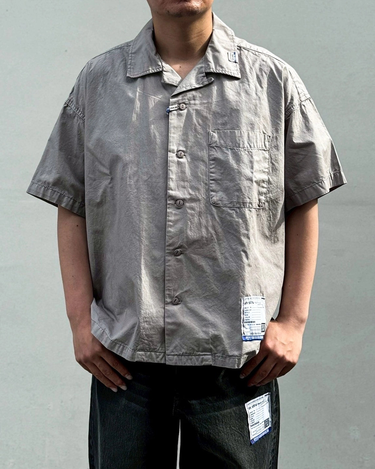 Maison MIHARA YASUHIRO in・stru(men-tal). / OVER DYE SS SHIRTS (I12SH012)
