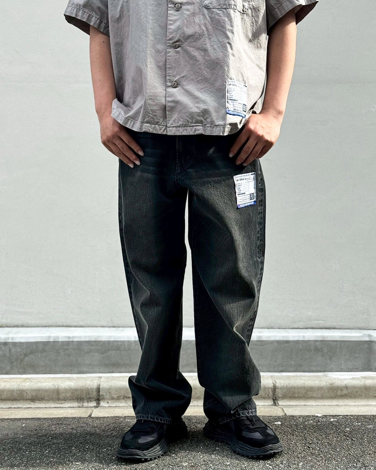 Maison MIHARA YASUHIRO in・stru(men-tal). / H.WASHED DENIM ST PANTS (I16PT082)