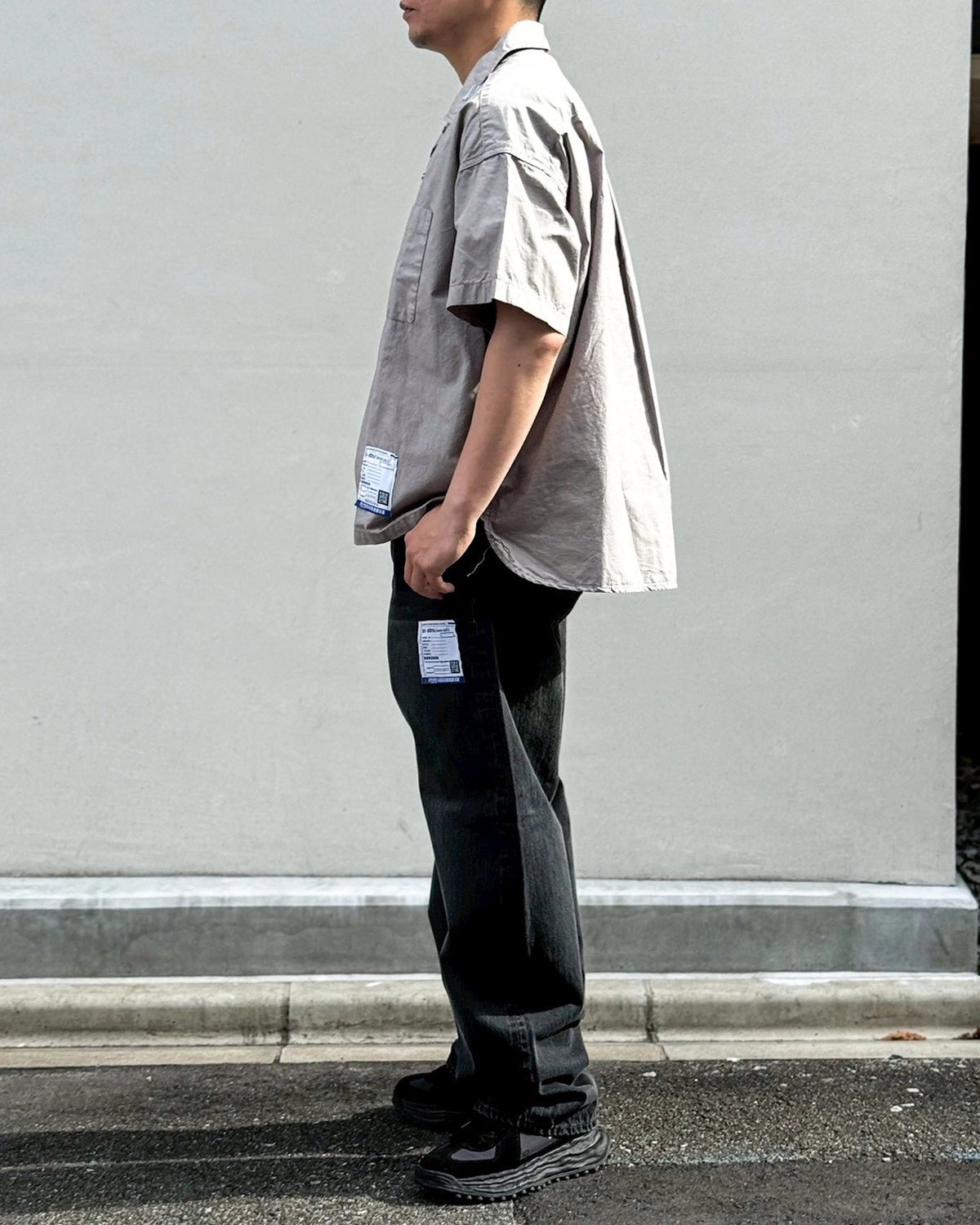 Maison MIHARA YASUHIRO in・stru(men-tal). / OVER DYE SS SHIRTS (I12SH012)