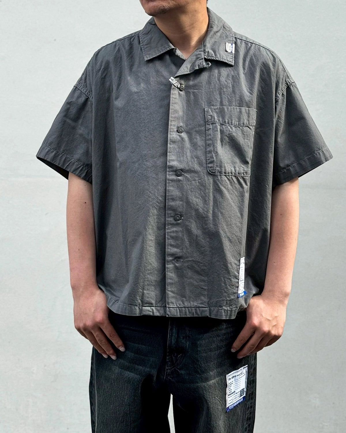 Maison MIHARA YASUHIRO in・stru(men-tal). / OVER DYE SS SHIRTS (I12SH012)