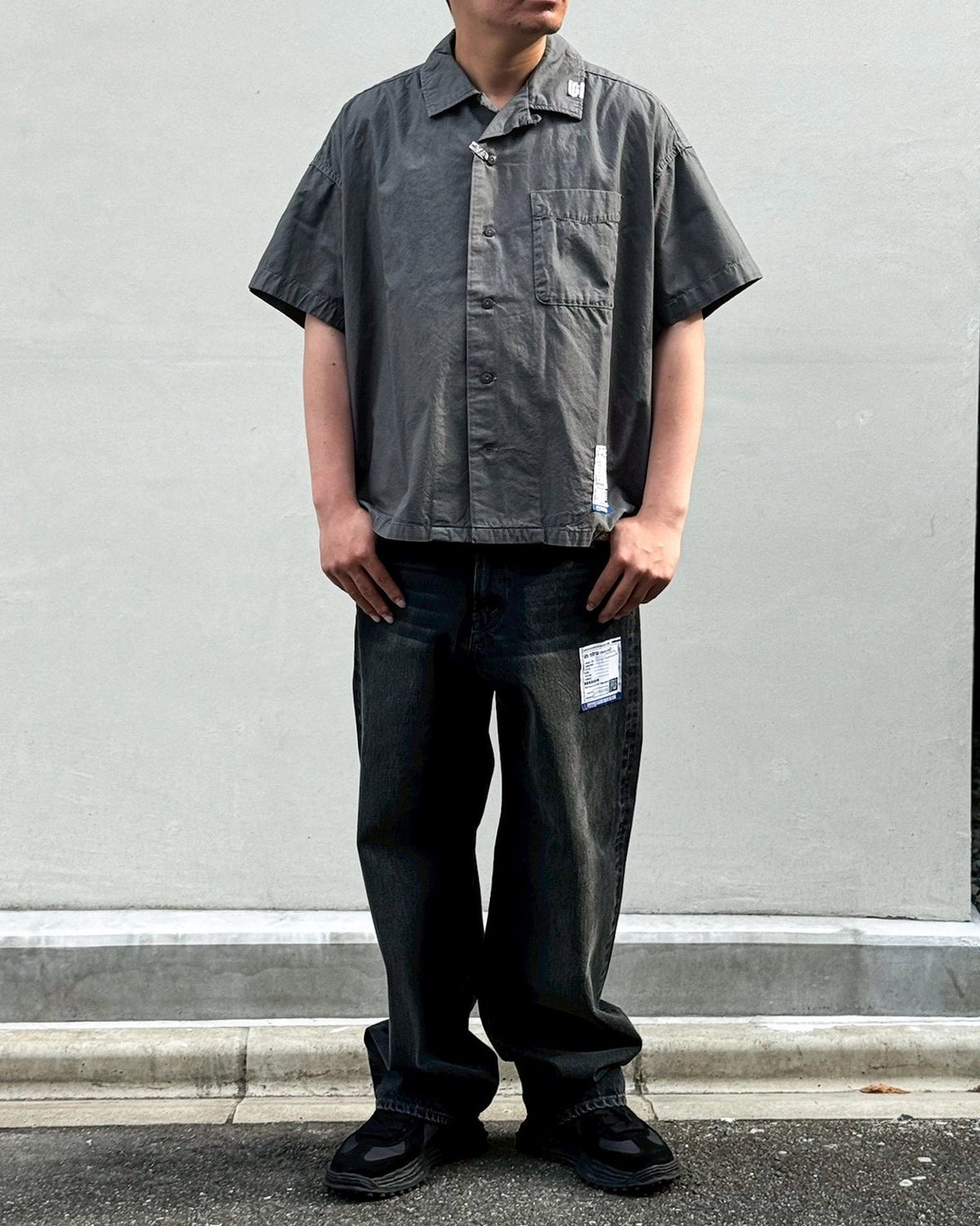 Maison MIHARA YASUHIRO in・stru(men-tal). / OVER DYE SS SHIRTS (I12SH012)
