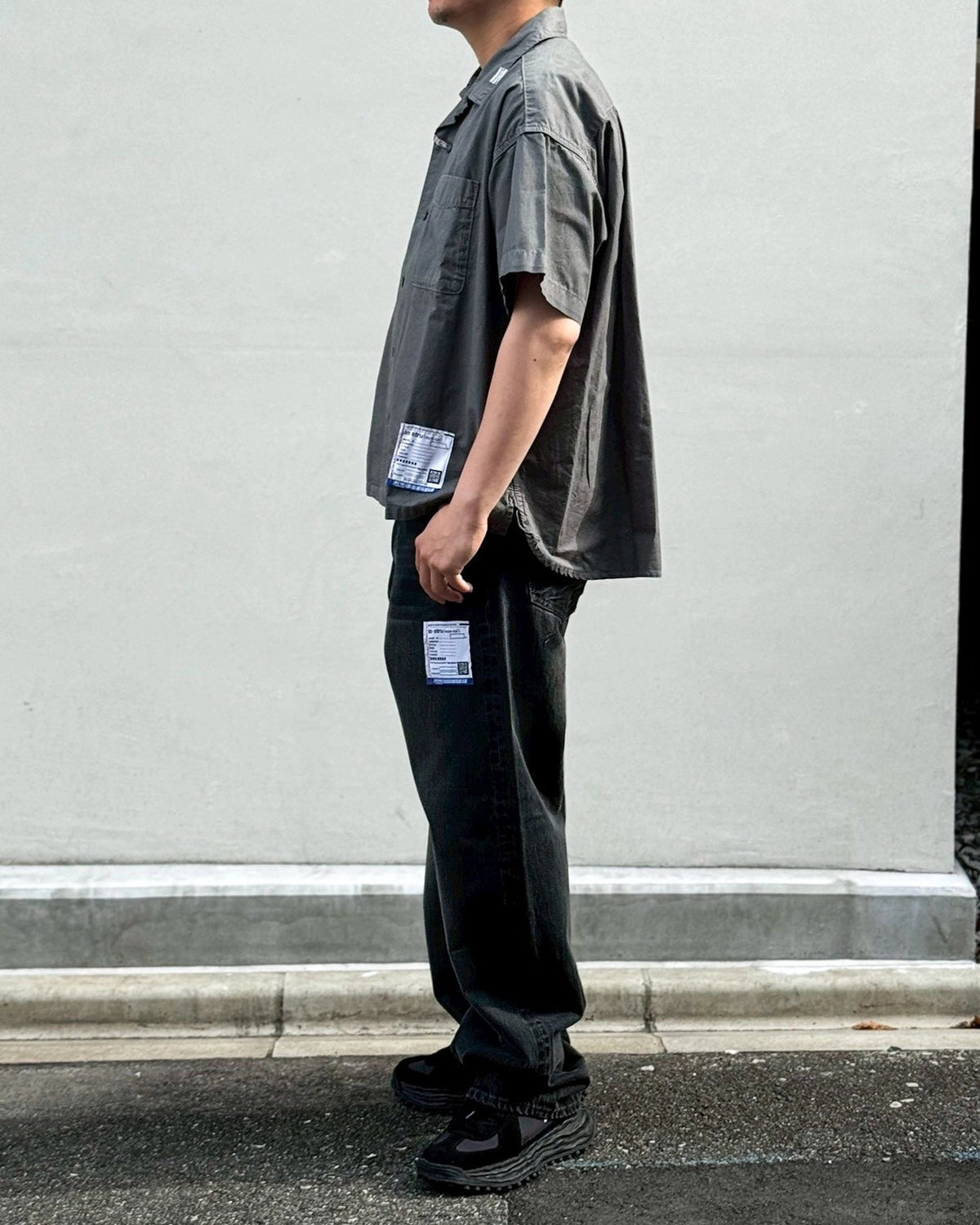 Maison MIHARA YASUHIRO in・stru(men-tal). / OVER DYE SS SHIRTS (I12SH012)